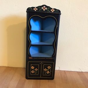 Vintage Dollhouse Corner Cabinet
